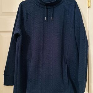 Liz Claiborne Navy Blue Quilted Jacket